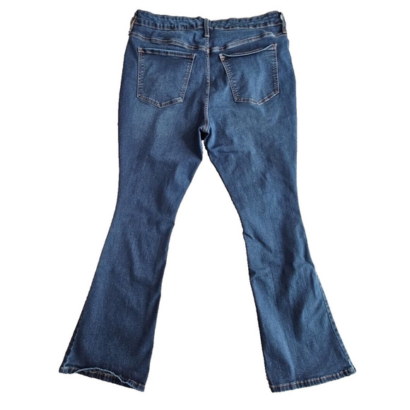 Terra & Sky Jeans Women's 14WP (34x29) Petite Core Bootcut Dark Wash Blue - Picture 3 of 16